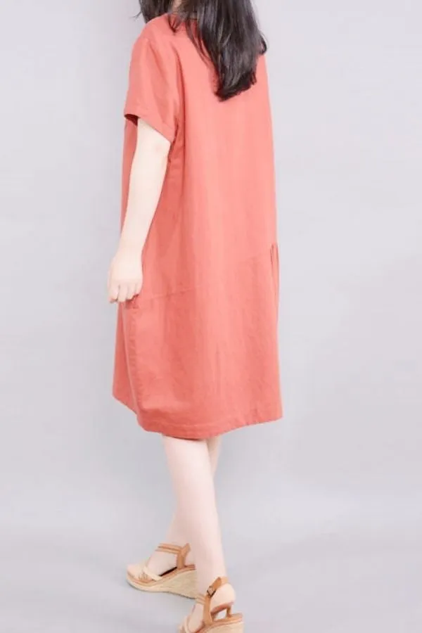 Cotton & Linen Cozy Midi Dress