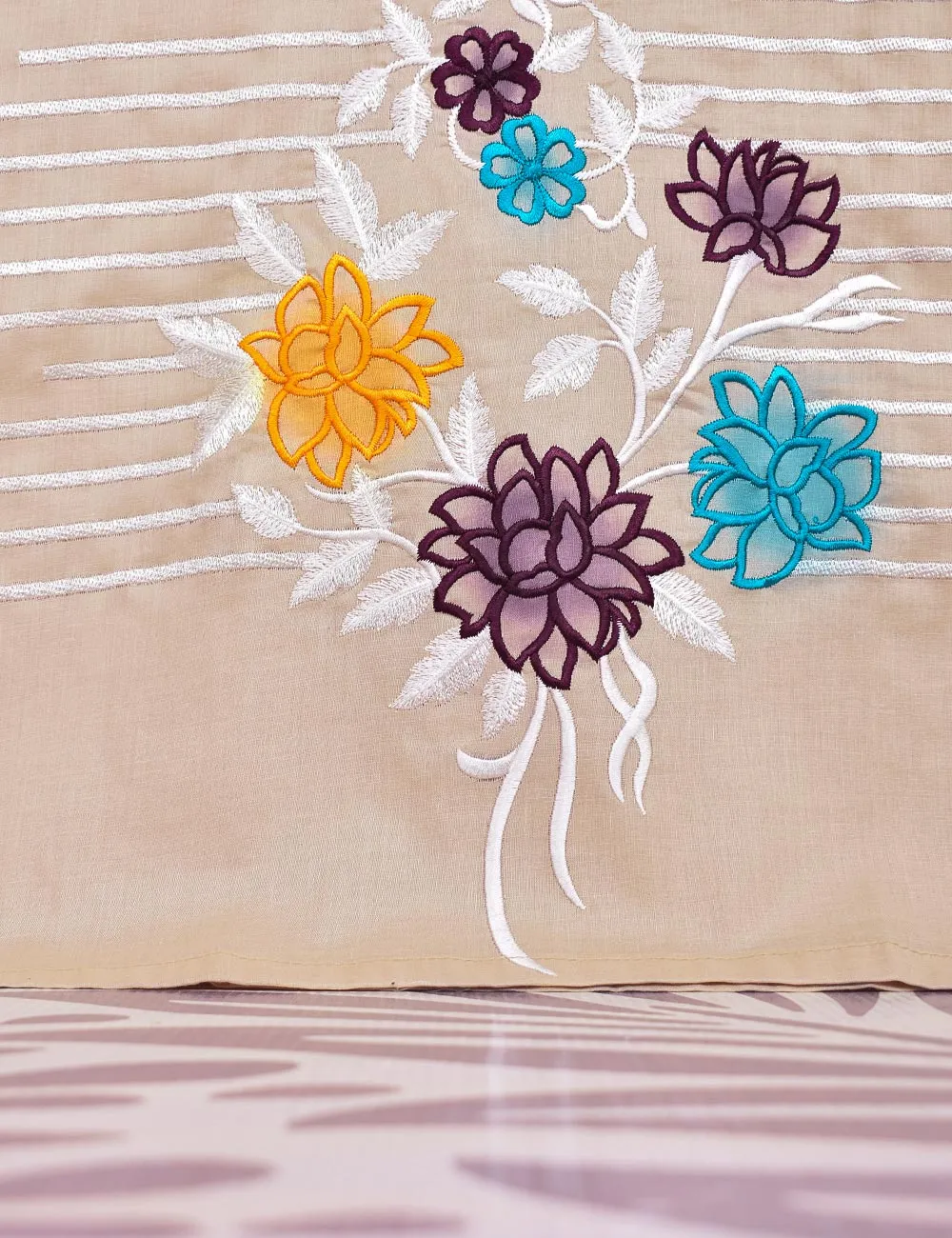 Cotton Embroidered Kurti - Color Candy (P-78-18-Skin)
