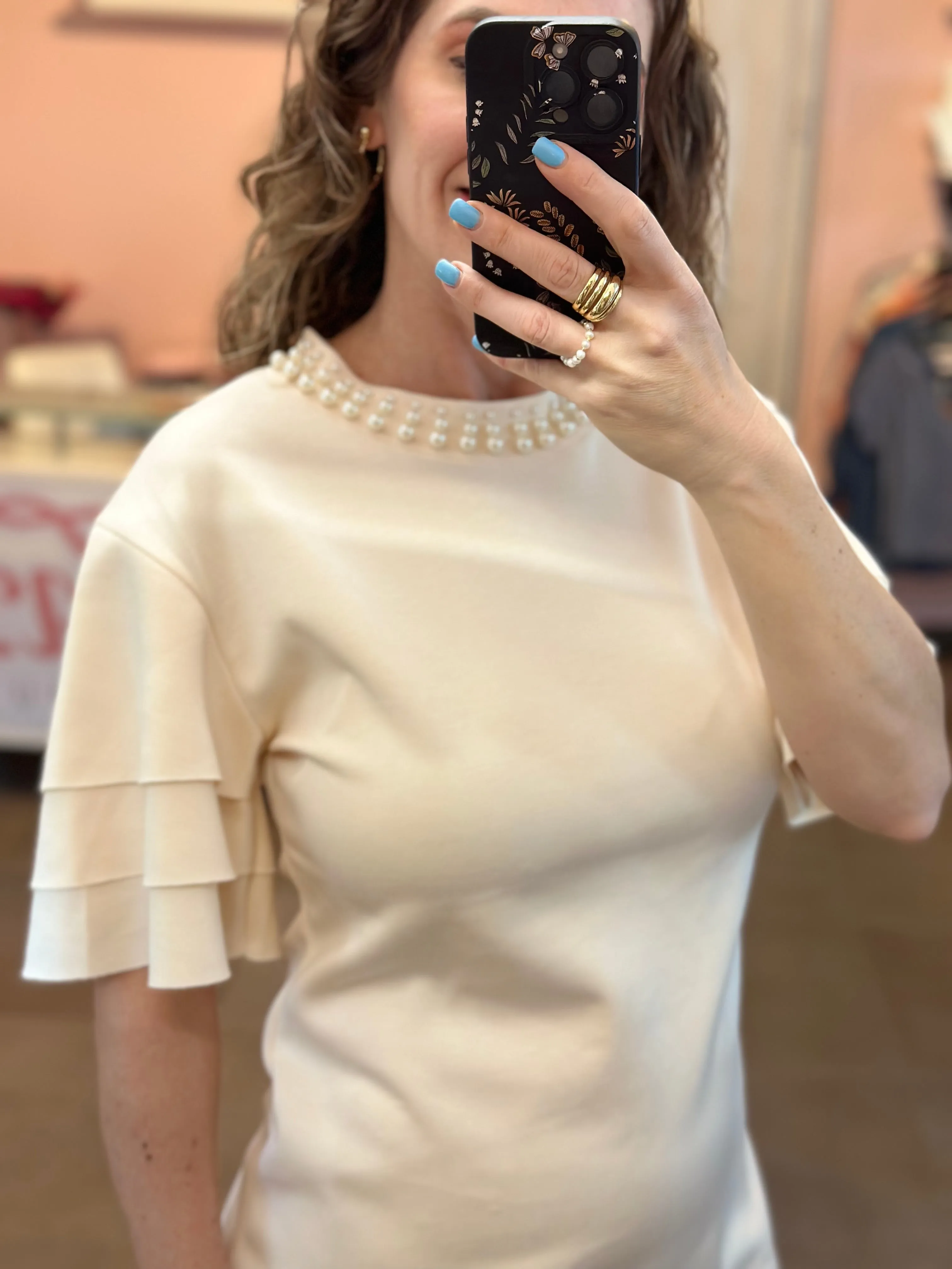 Cozy Pearl mini dress