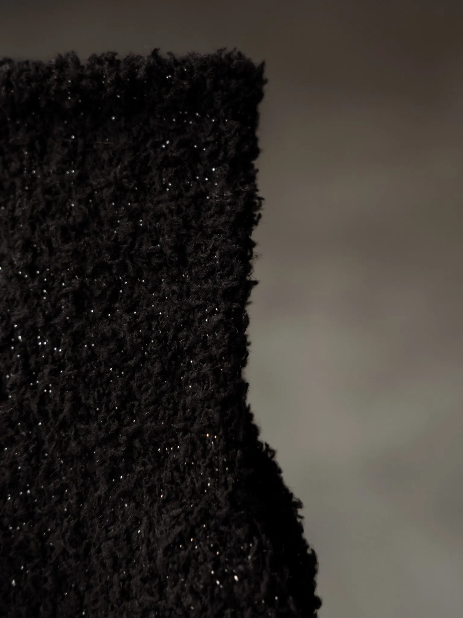 COZY SHINY SOCKS  - BLACK