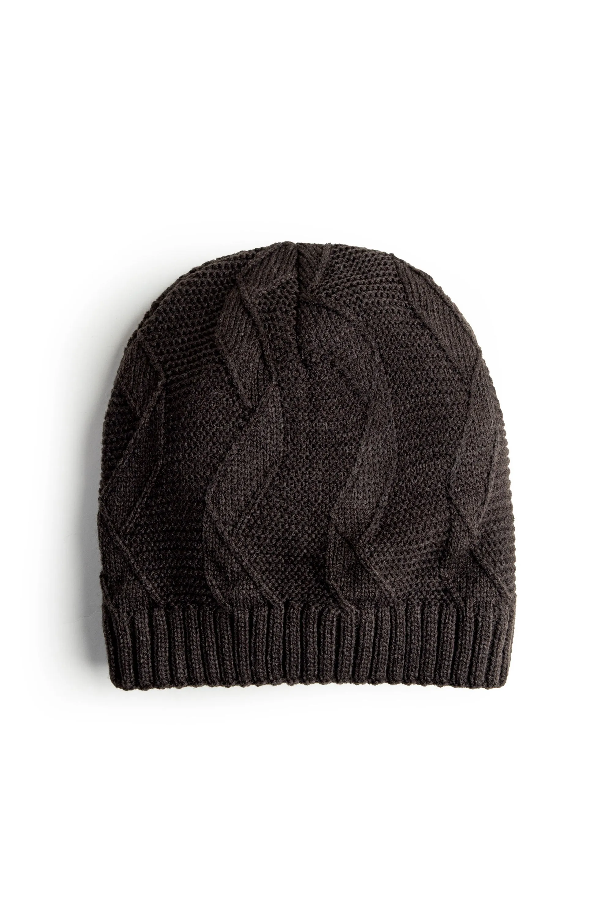 Dark Brown Woolen Cap