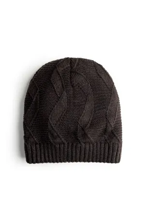Dark Brown Woolen Cap