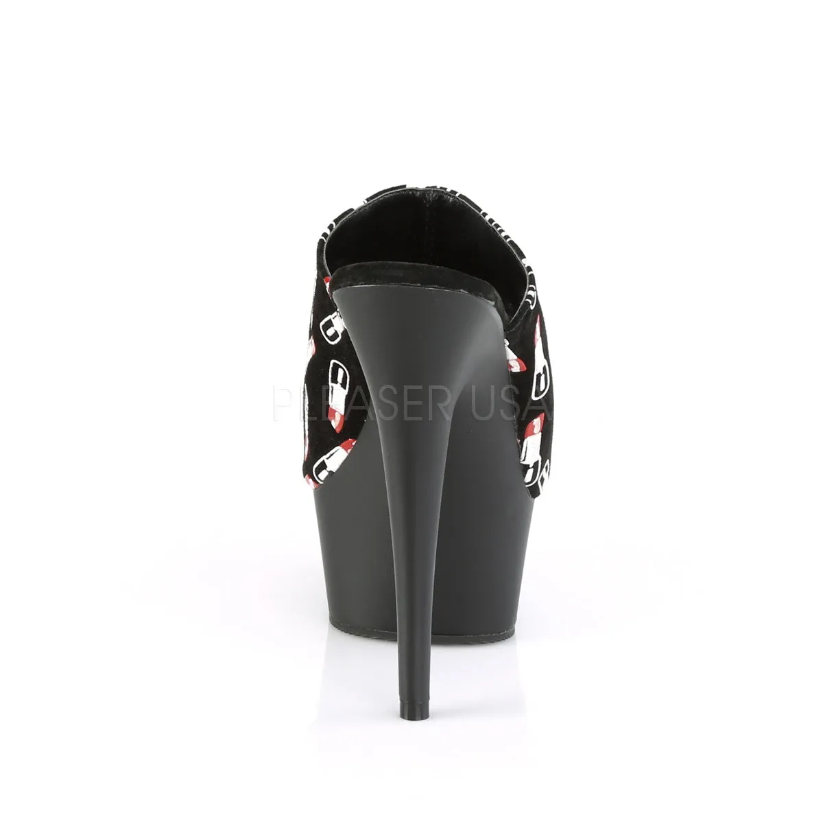 DELIGHT-601-7  Black Suede/Black Matte