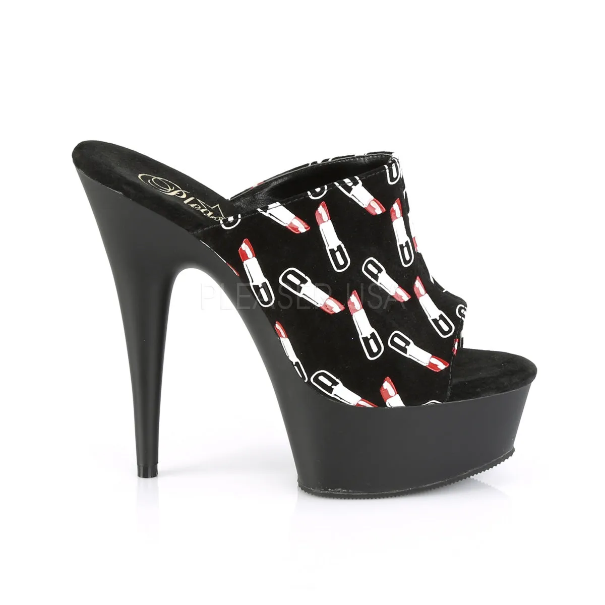 DELIGHT-601-7  Black Suede/Black Matte