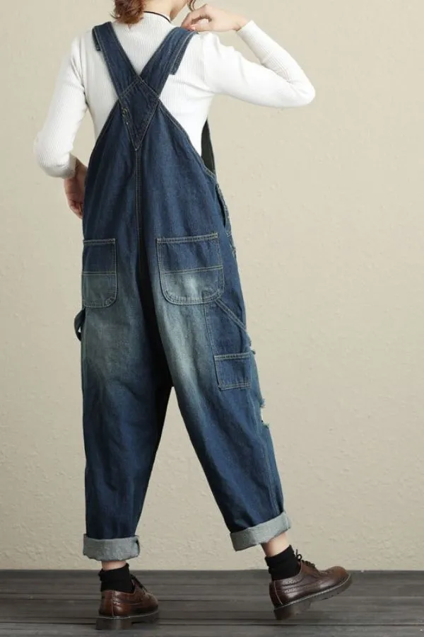 Denim Light Blue Overalls(Fit 99 To 154bs)