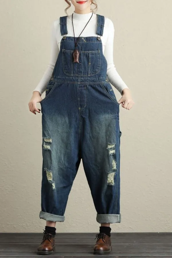 Denim Light Blue Overalls(Fit 99 To 154bs)