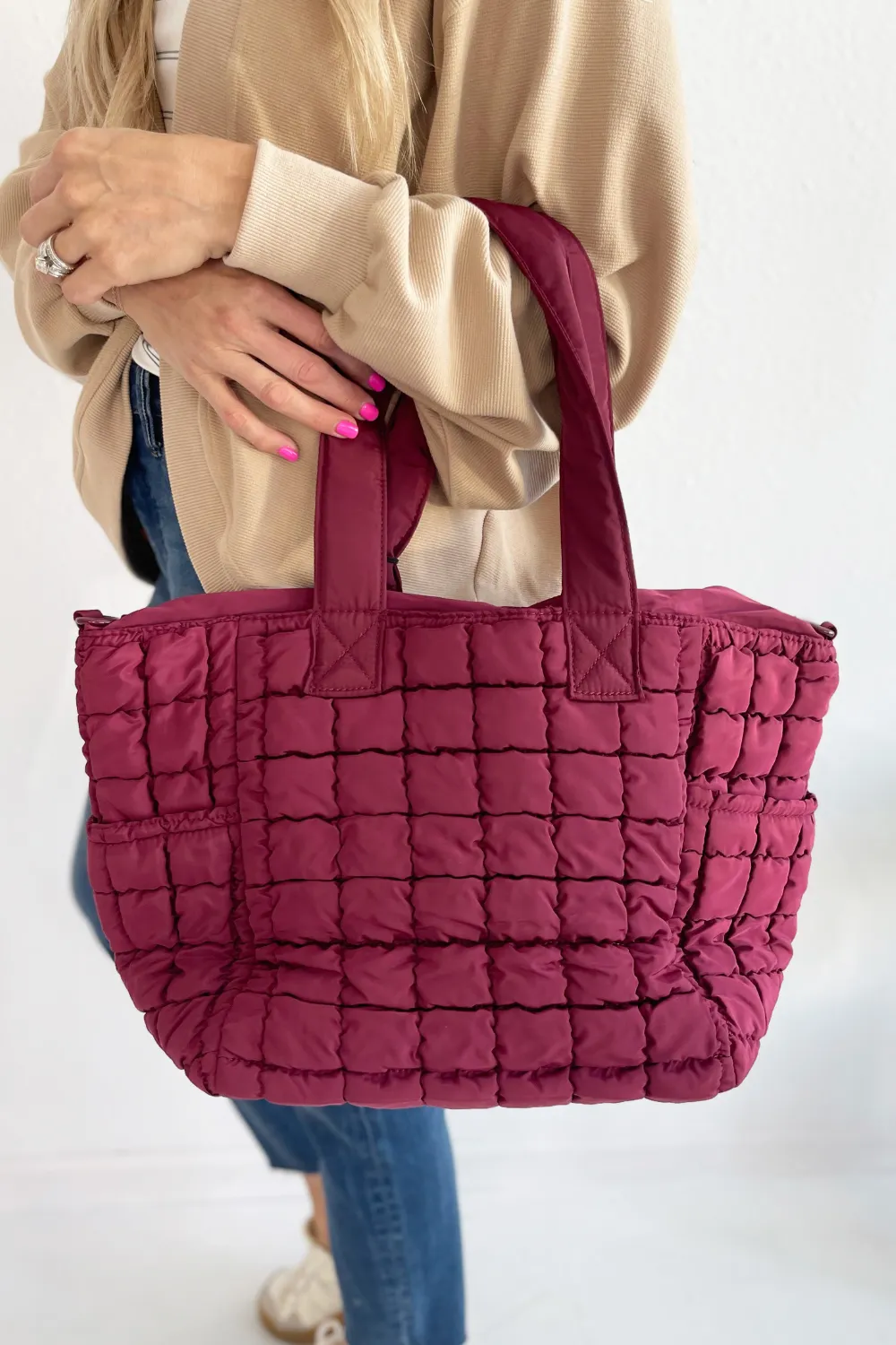 Dreamer Quilted Puffer Tote