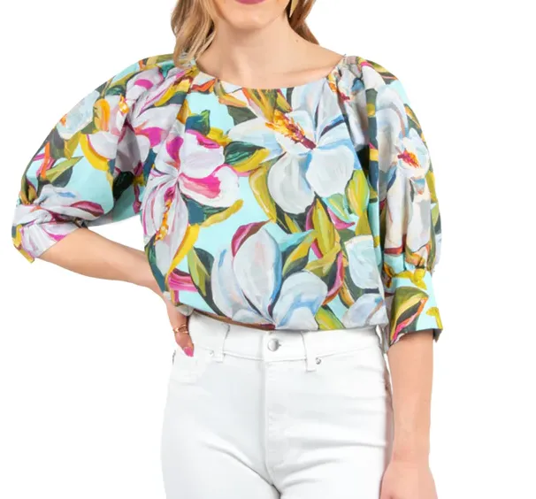 Emily McCarthy Celeste Crop - Magnolia