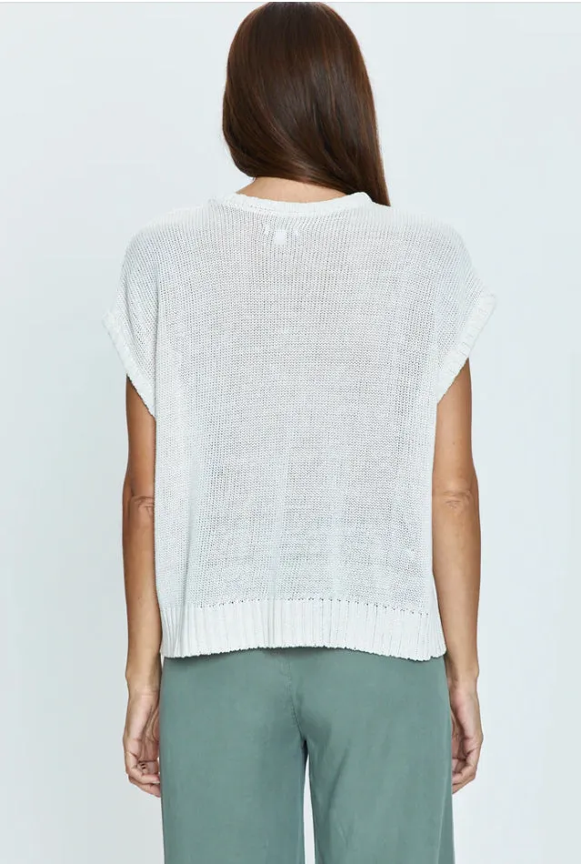 ESPERANZA OPEN KNIT TOP - IVORY