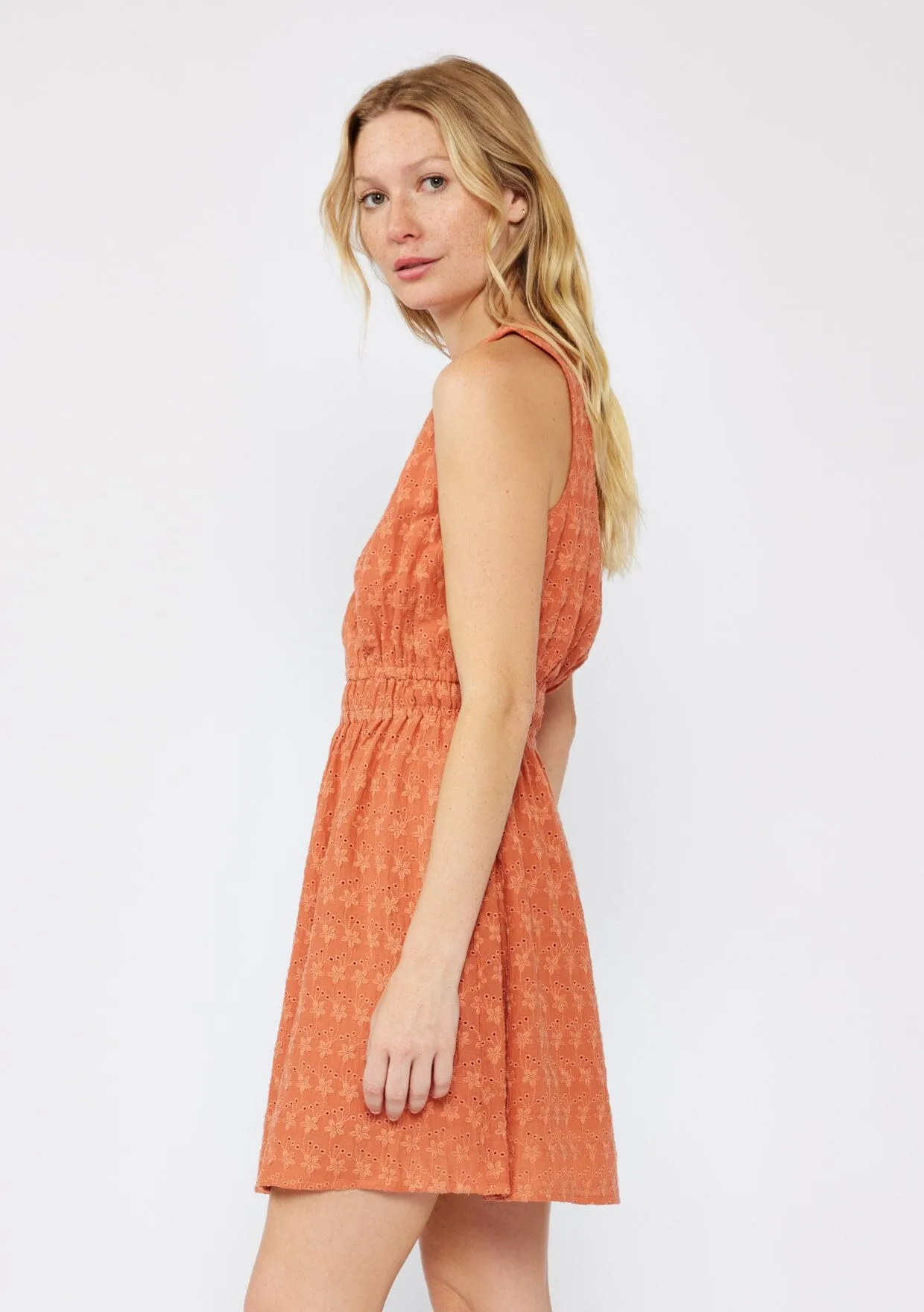 Ethereal Floral Embroidered Mini Dress