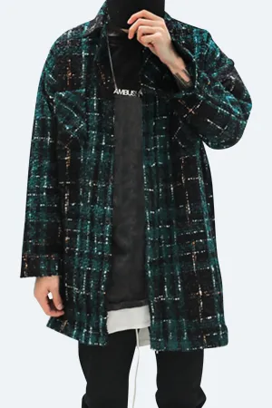 EXTENDED LOOSE-WOVEN CHECK FLANNEL