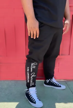 Fallon Aurielle Unisex Signature Los Angeles Rep Yo Set Joggers (Black & White)