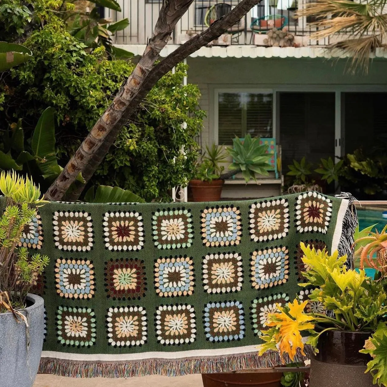 Fauxchet - Woven Throw Blanket