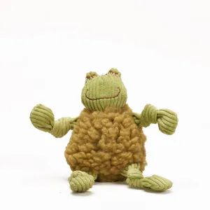 Fiona Frog HuggleFleece® FlufferKnottie™ Plush Dog Toy