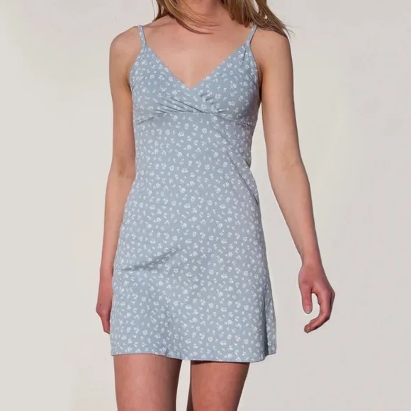 Floral dress cami tank print mini cotton summer sundress v-neck