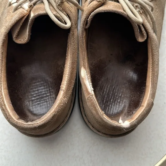 Footprints by Birkenstock Tan Suede Lace Up Size 42EU