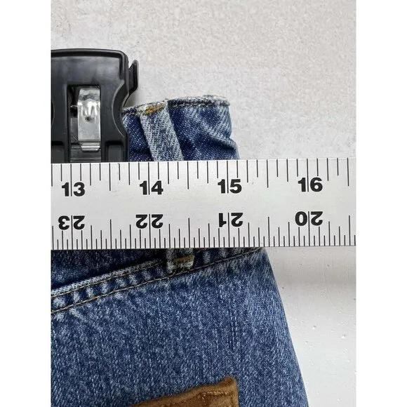 Frame Le Original Women Suede Mix Skirt Blue Size 27