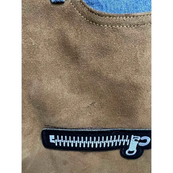 Frame Le Original Women Suede Mix Skirt Blue Size 27