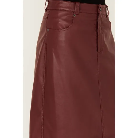 FREE PEOPLE CITY SLICKER FAUX LEATHER SKIRT ❤️NWT❤️IN STORES❤️