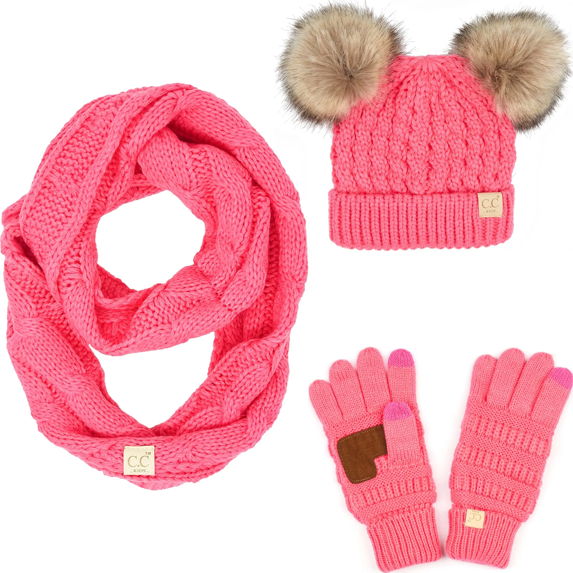 Funky Junque Kids Beanie, Scarf & Gloves Matching Sets