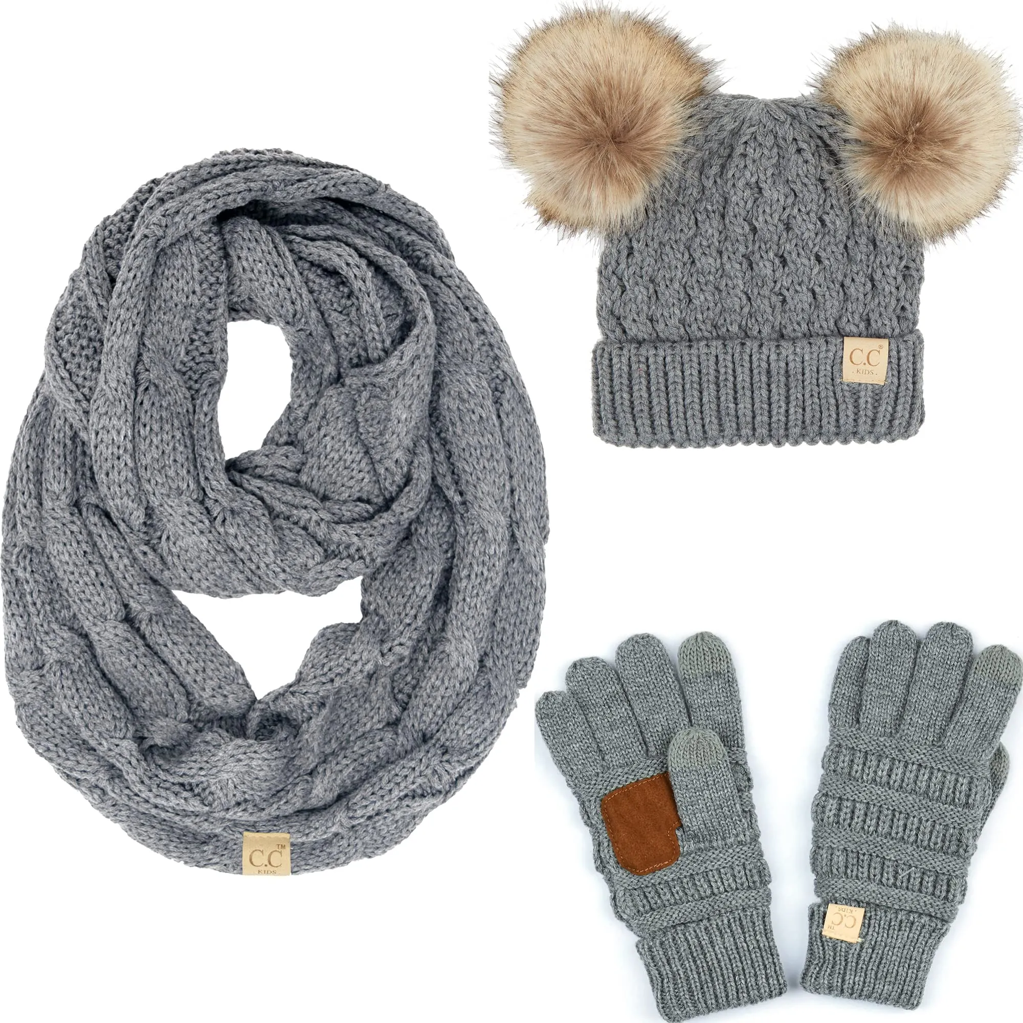 Funky Junque Kids Beanie, Scarf & Gloves Matching Sets