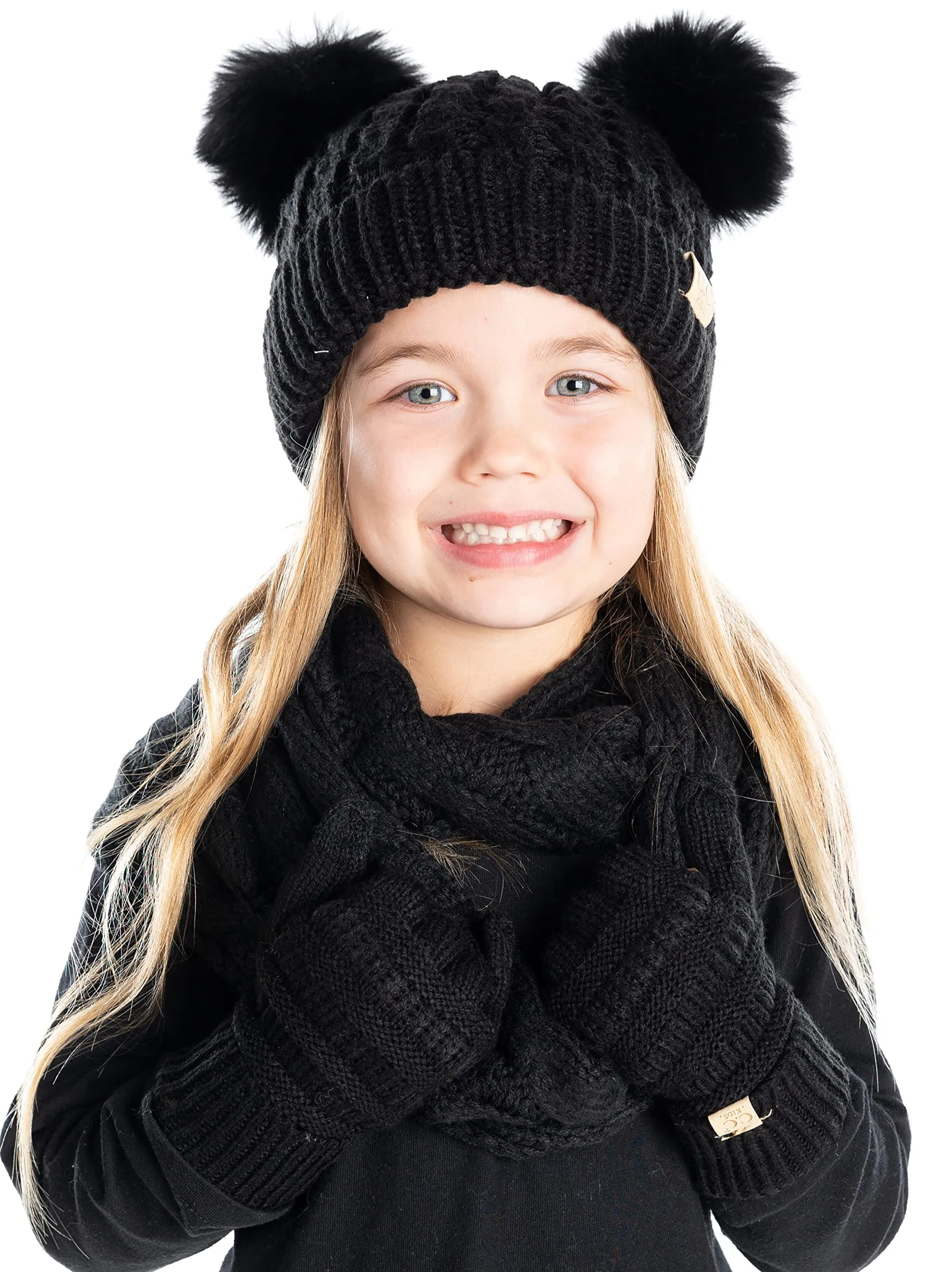 Funky Junque Kids Beanie, Scarf & Gloves Matching Sets