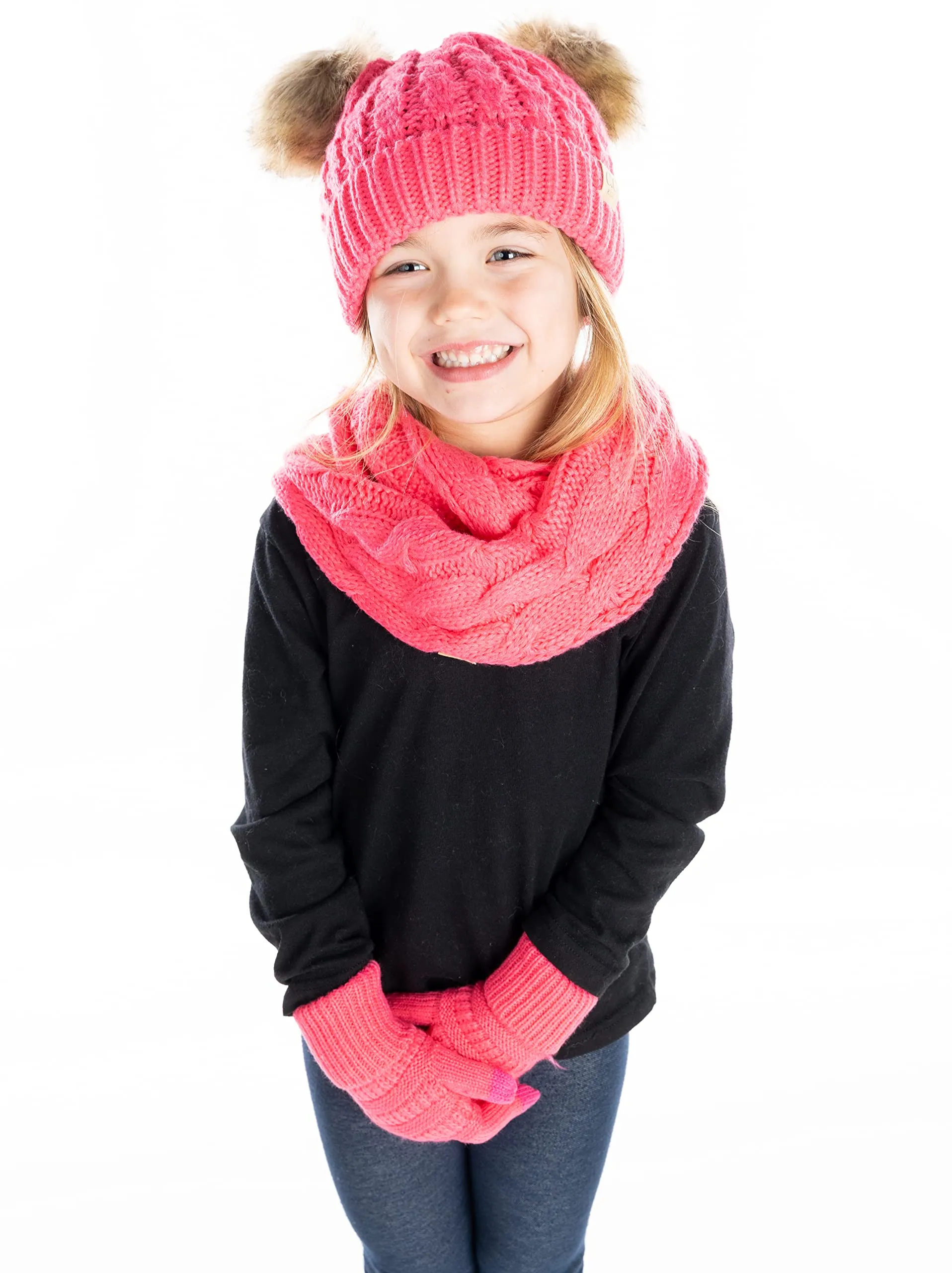 Funky Junque Kids Beanie, Scarf & Gloves Matching Sets