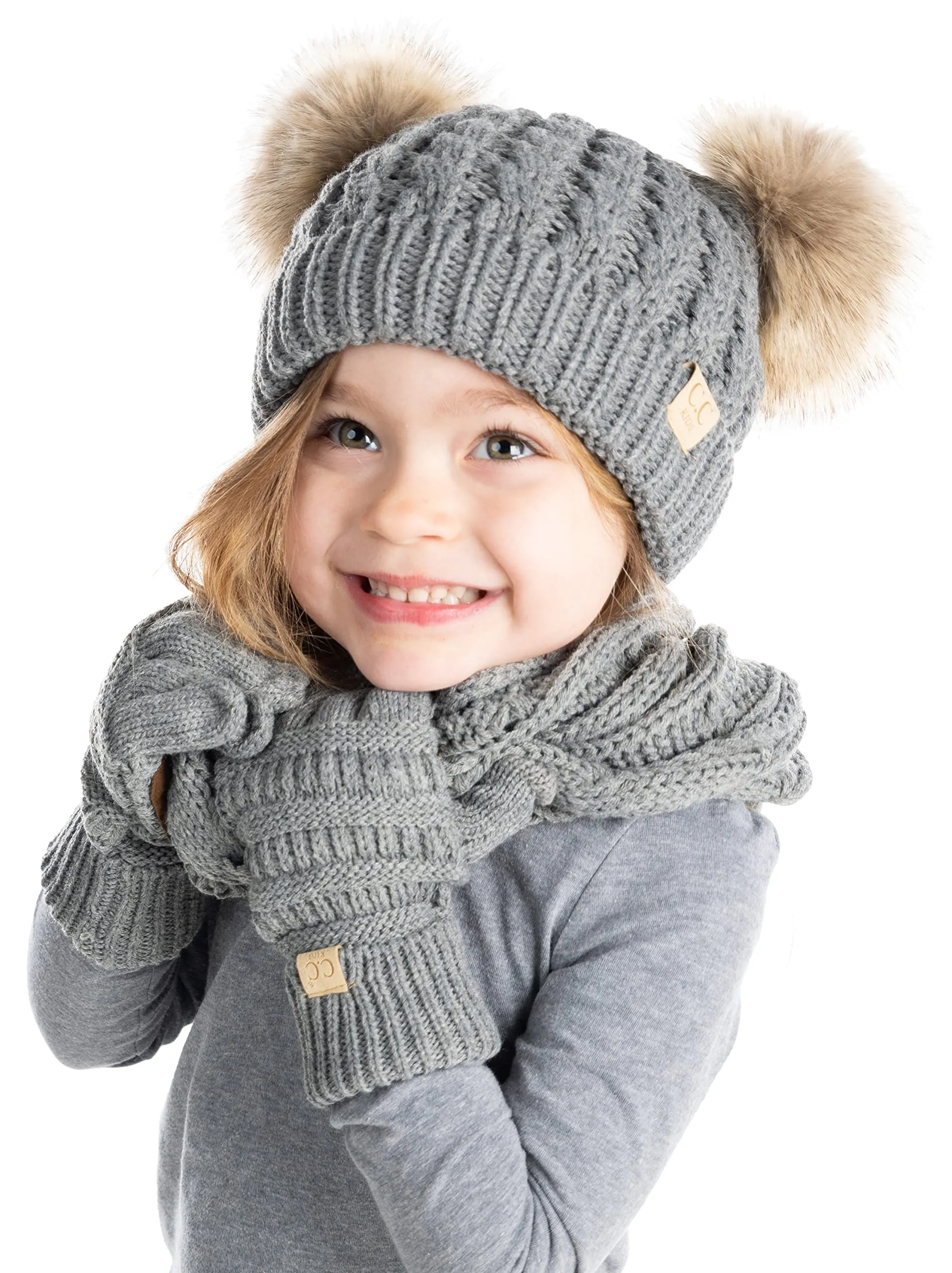 Funky Junque Kids Beanie, Scarf & Gloves Matching Sets
