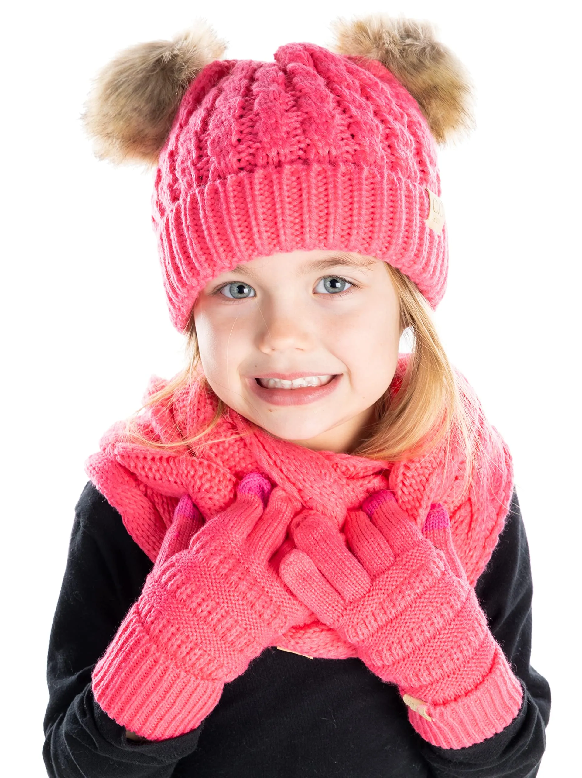Funky Junque Kids Beanie, Scarf & Gloves Matching Sets