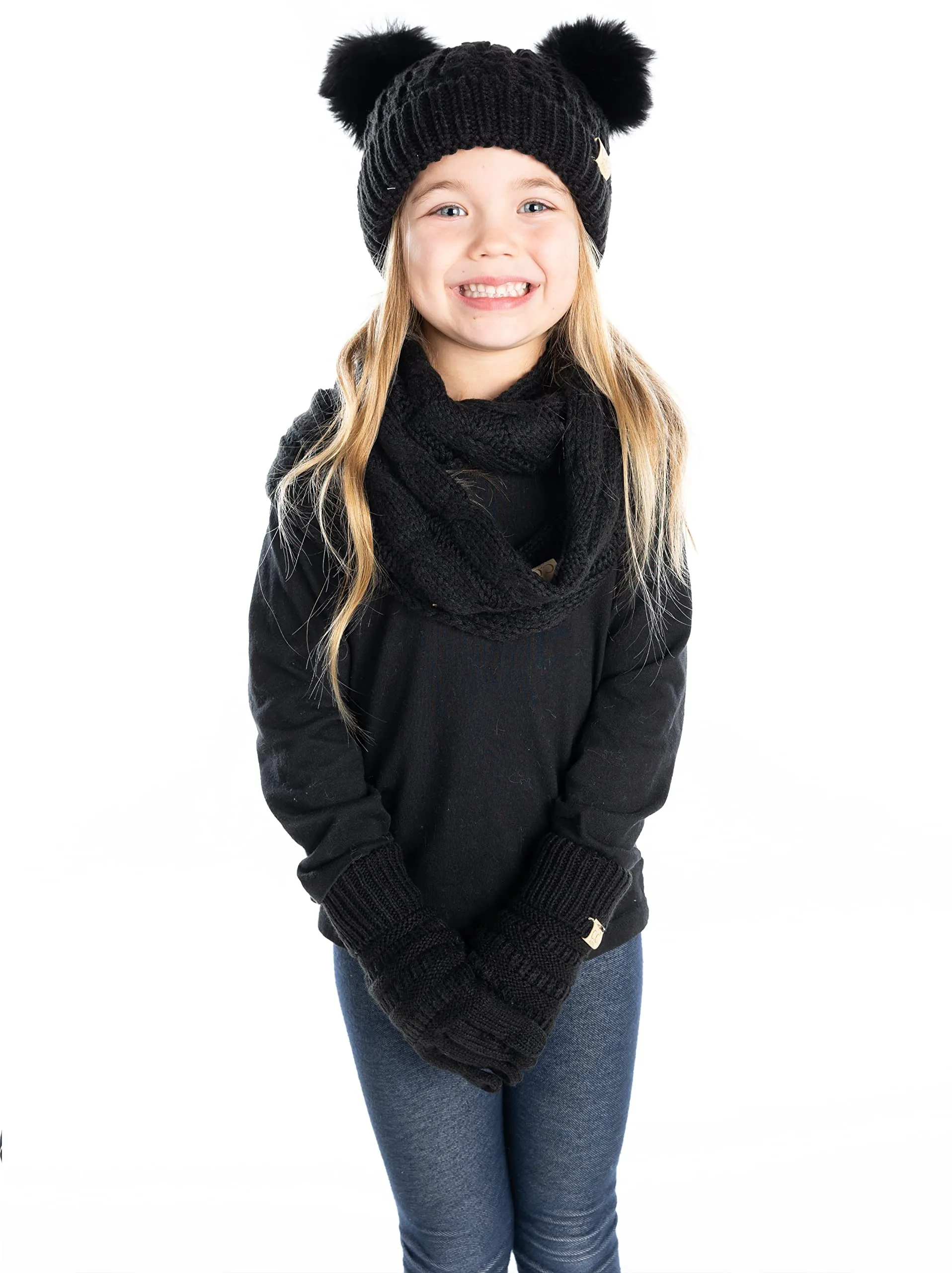 Funky Junque Kids Beanie, Scarf & Gloves Matching Sets