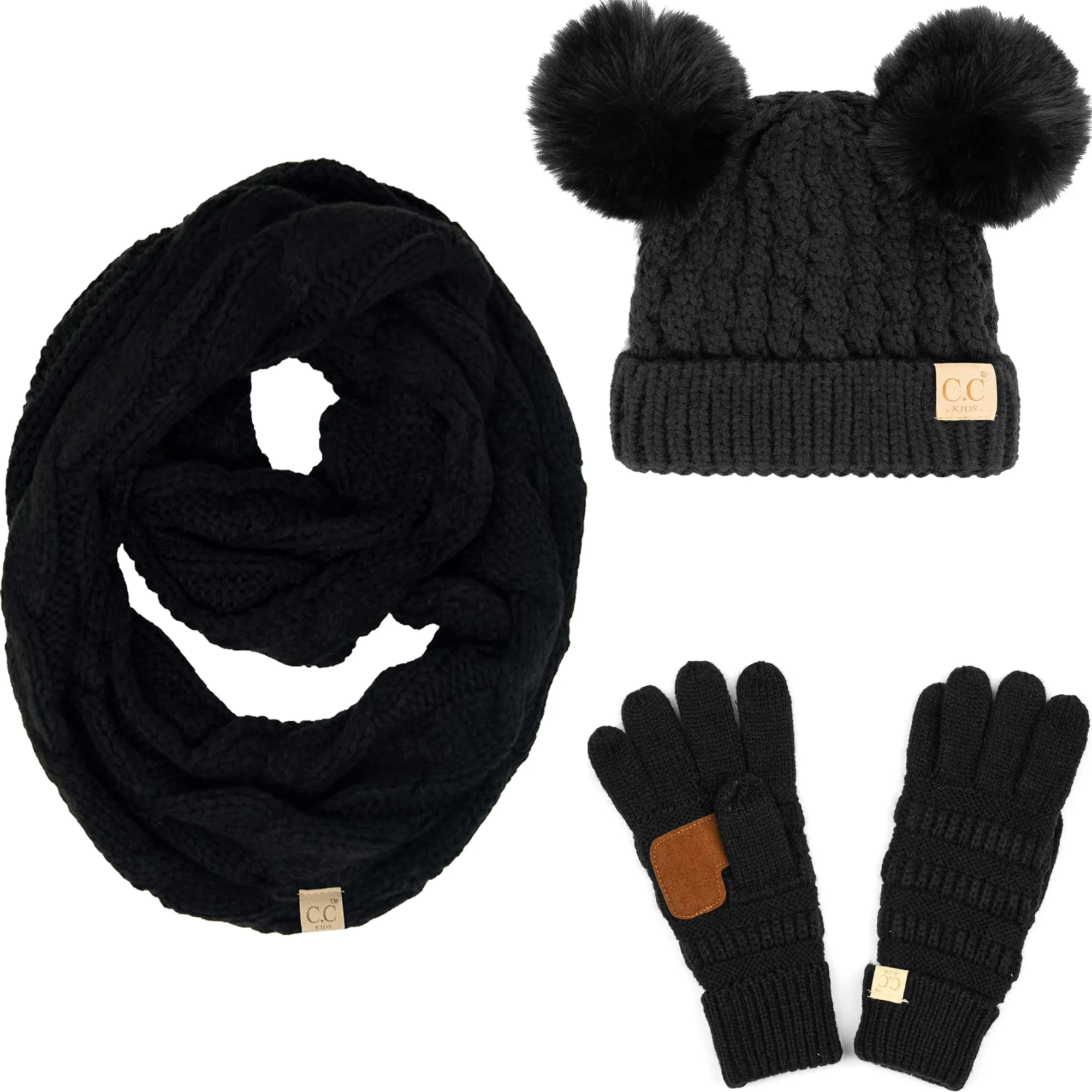 Funky Junque Kids Beanie, Scarf & Gloves Matching Sets