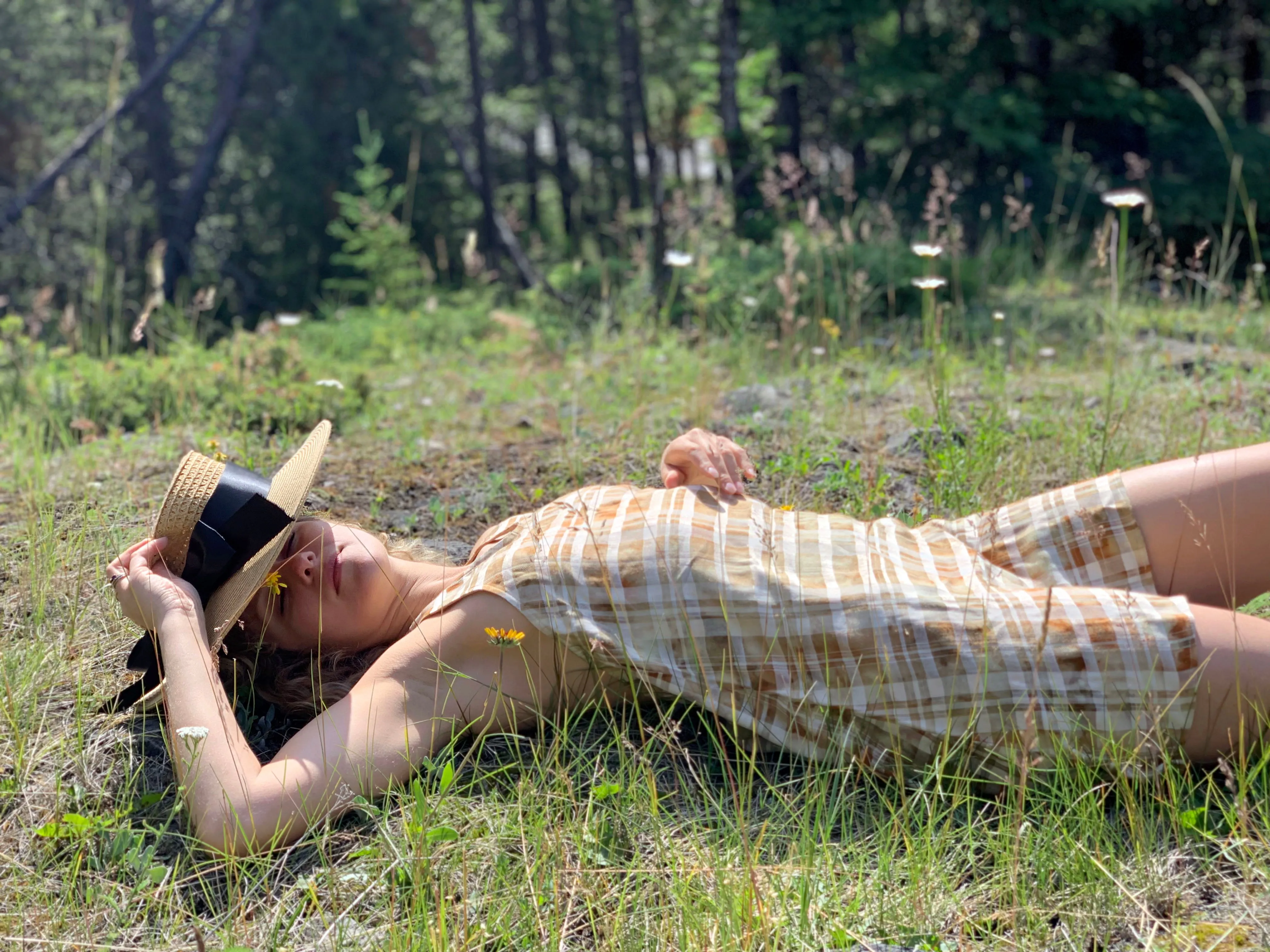 Gala Sundress | Plaid/Sand