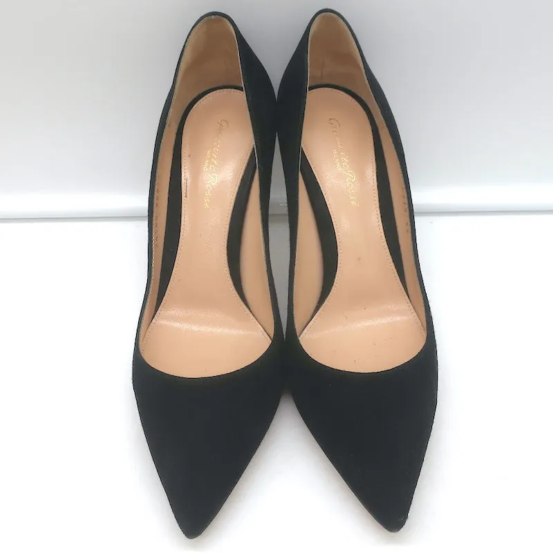 Gianvito Rossi Gianvito 85 Pumps Black Suede Size 39 Pointed Toe Heels