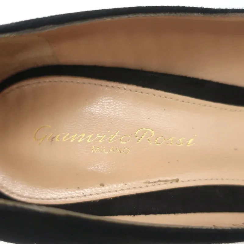 Gianvito Rossi Gianvito 85 Pumps Black Suede Size 39 Pointed Toe Heels