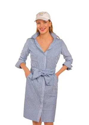 GINGHAM BREEZY BLOUSON DRESS