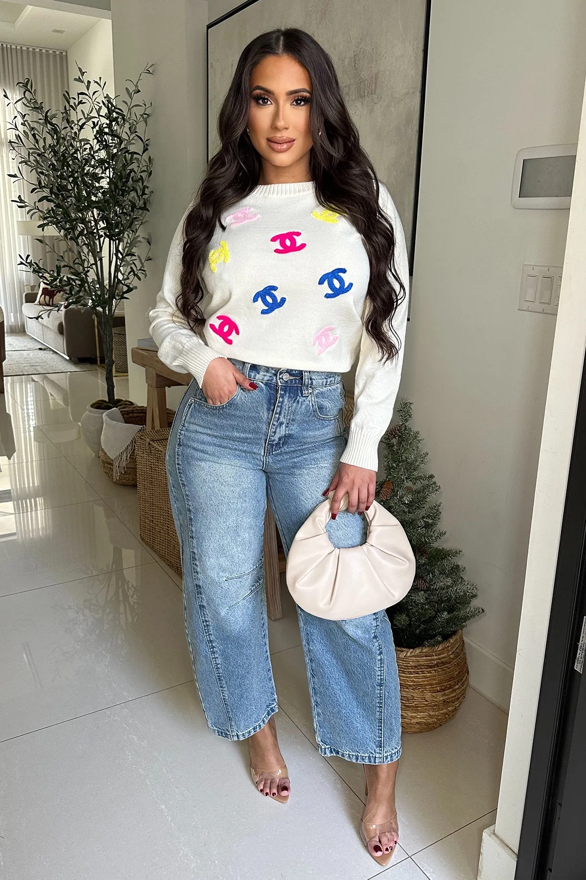 GOT IT ON HER OWN SWEATER