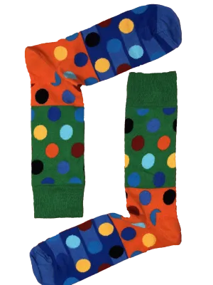 Green Big Dots Sock
