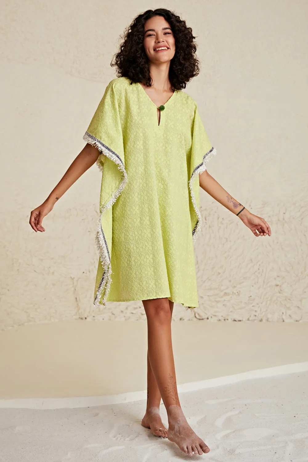 Green Breezy Bliss Kaftan