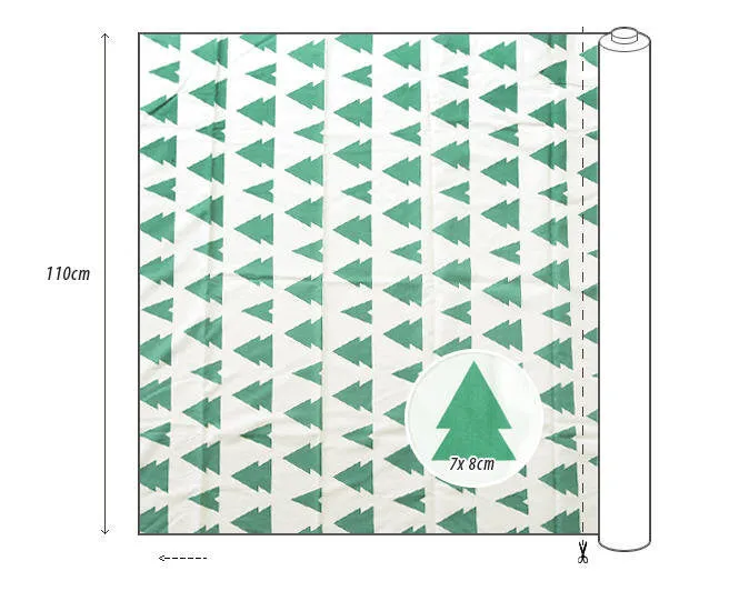 Green Trees Cotton Fabric - By the Yard 80021