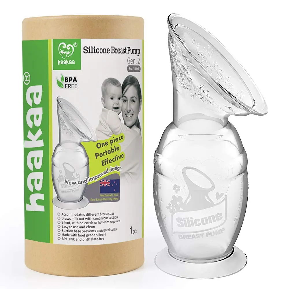 Haakaa Manual Breast Pump with Suction Base