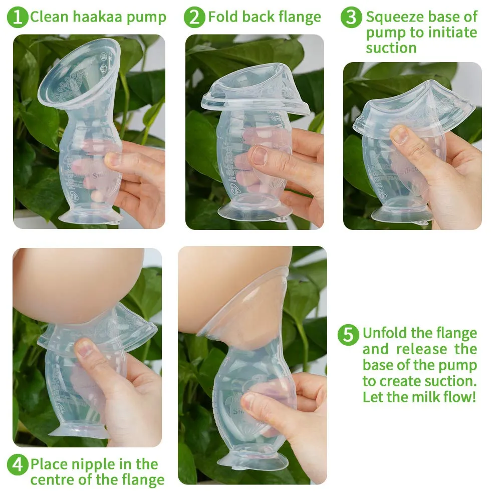 Haakaa Manual Breast Pump with Suction Base