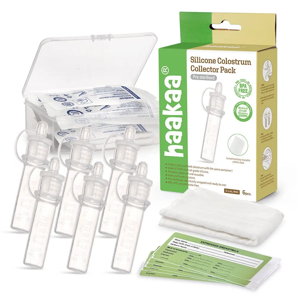Haakaa Silicone Colostrum Collector Set 4 ml - 6 Pack