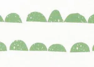 Half Moon Cotton Fabric - Mint - By the Yard