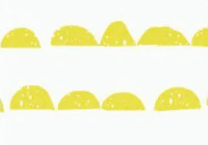 Half Moon Cotton Fabric - Yellow - By the Yard