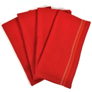 Hand Woven Celebration Napkins | Red