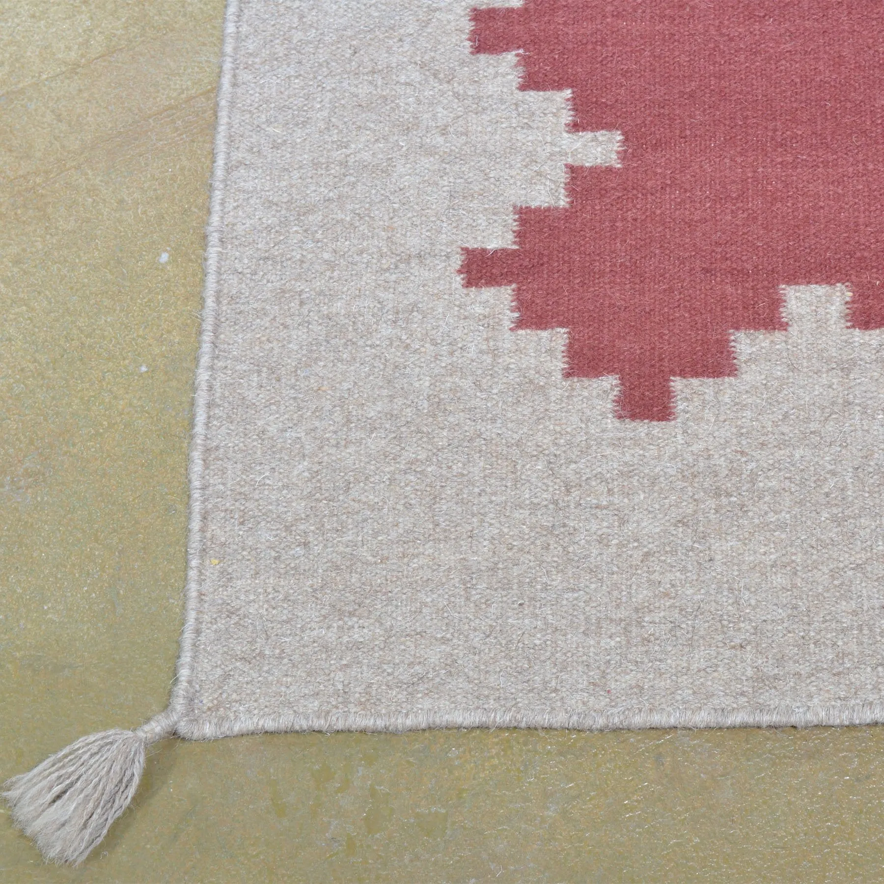 Hand-Woven Southwestern Design Handmade Wool Rug (Size 8.2 X 10.0) Brrsf-1653