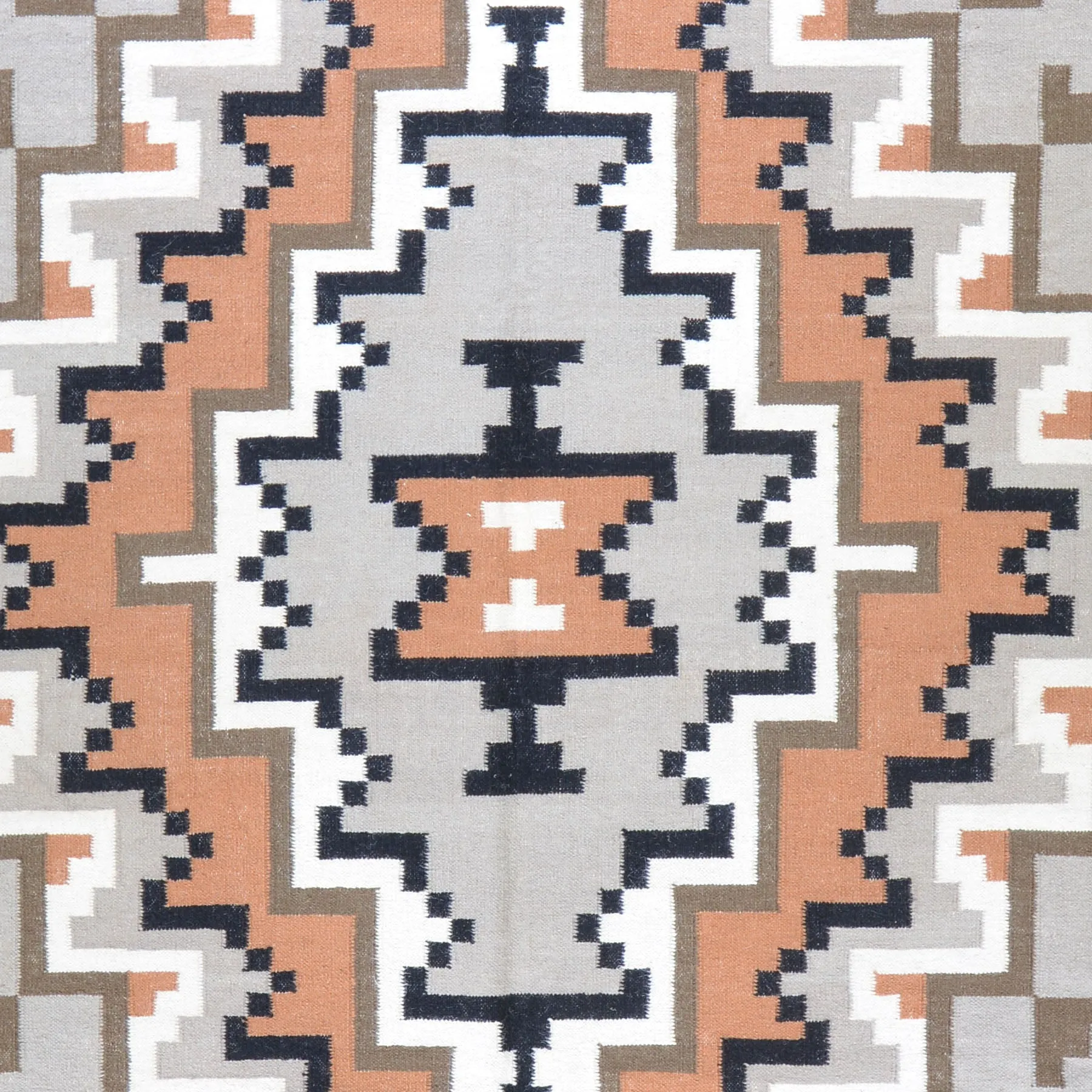 Hand-Woven Southwestern Style Navajo Design Rug (Size 9.9 X 14.2) Cwral-7629