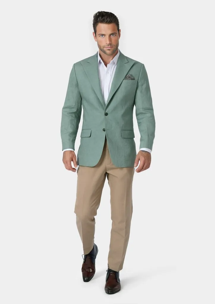Hudson Jade Green Linen Jacket
