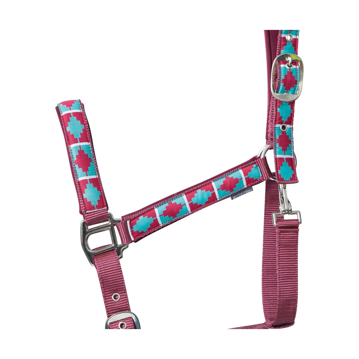 Hy Equestrian Woven Polo Head Collar And Lead Rope