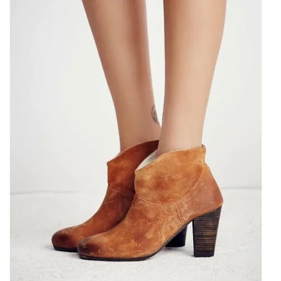 Jeffrey Campbell Free People 38 Westwood Brown Suede Boot 7